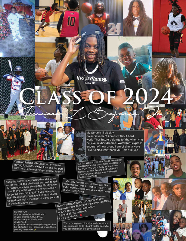 Graduation keepsake collage designed for Terrance L. Benjamin Jr.